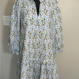 Tuckernut Floral Patterned Dress with Puff Sleeves